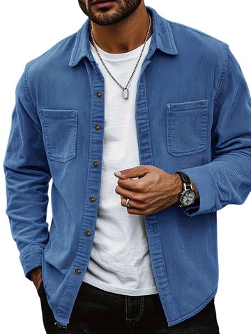 Corduroy Texture Regular Fit Blazer