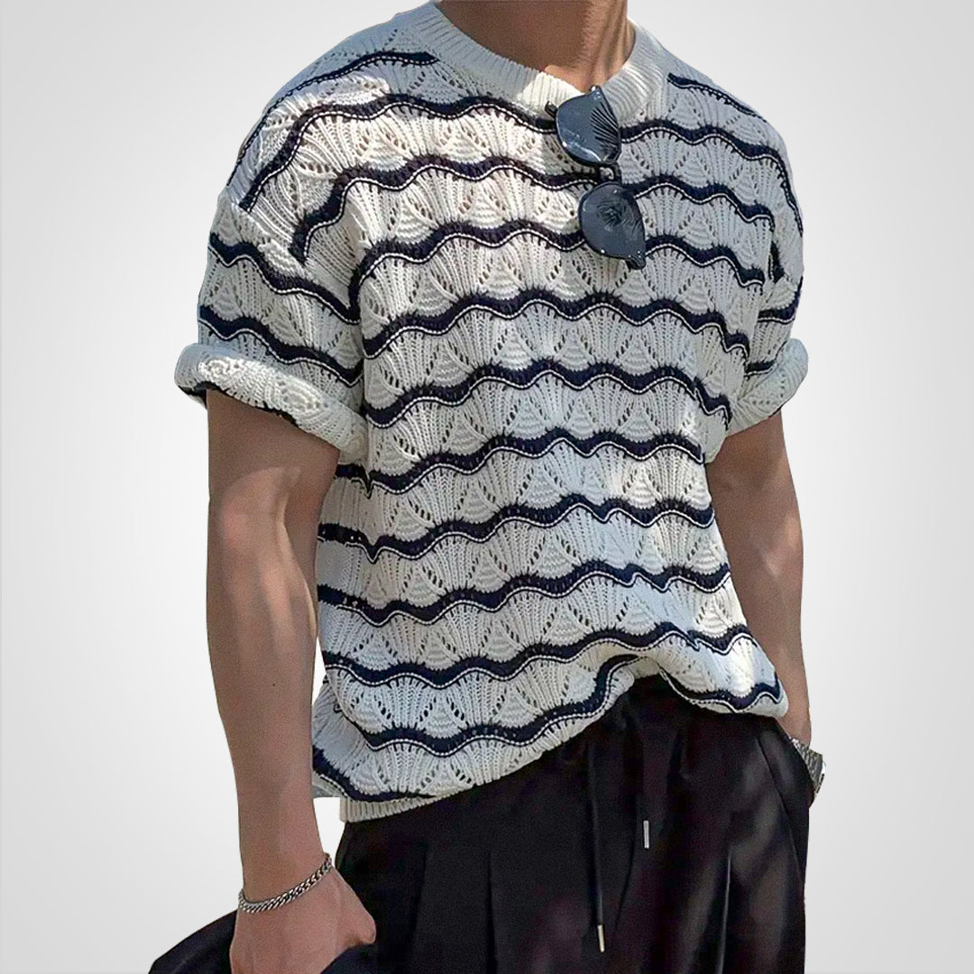 Knit Textured Relaxed Fit T-shirt