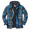 Men's Jacket with Hood – Thick Cotton – Quilted Lining – Casual Fit – Checkered Design