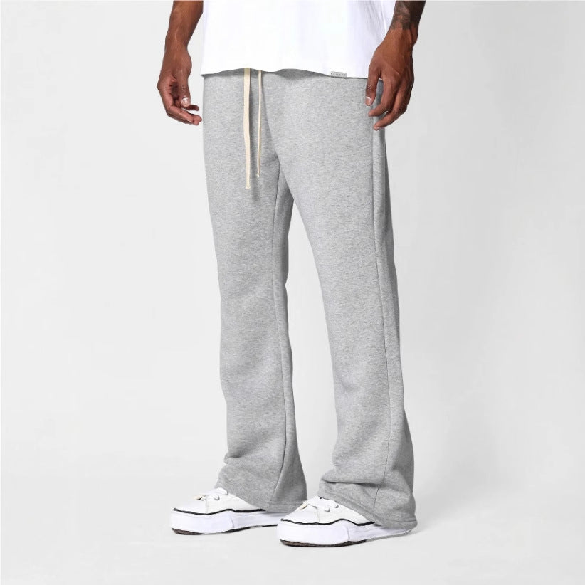 Men's Sweatpants – Cotton Fleece – Relaxed Fit – Side Seam – Drawstring at Waist