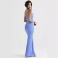 Women's Maxi Dress – Bodycon Fit – Sleeveless with Spaghetti Straps – Elegant Party Dress