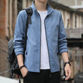 Men's Jacket – Slim Fit – Light and Breathable – Stand Collar – Zipper Closure