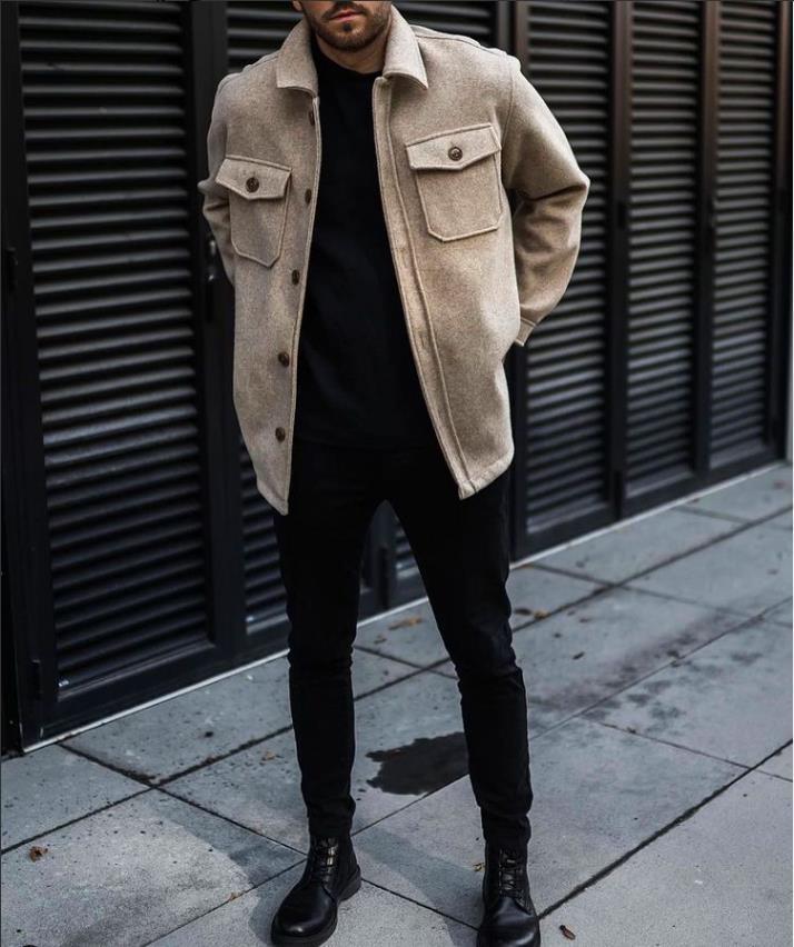 Structured Fit Flap Pocket Utility Jacket