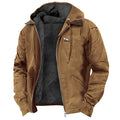 Men's Hoodie Jacket – Fleece Lining – Relaxed Fit – Zipper – Practical Pockets