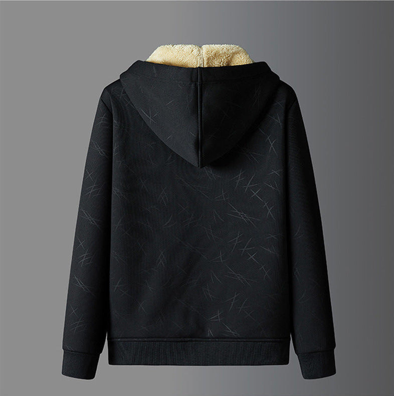Sherpa Lined Full Zip Hoodie Jacket