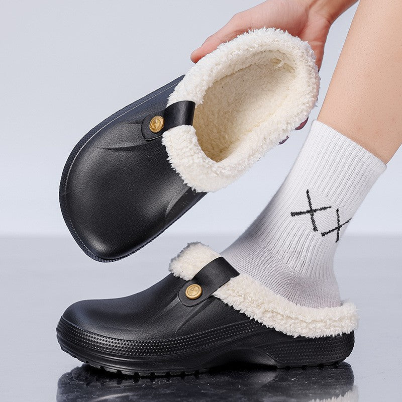 Water-Resistant Fleece Lined Slip-On Clogs