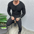 Men's Sweater – Slim Fit – Heavy Wool Knit – Round Neck – Long-Sleeved Casual Wear