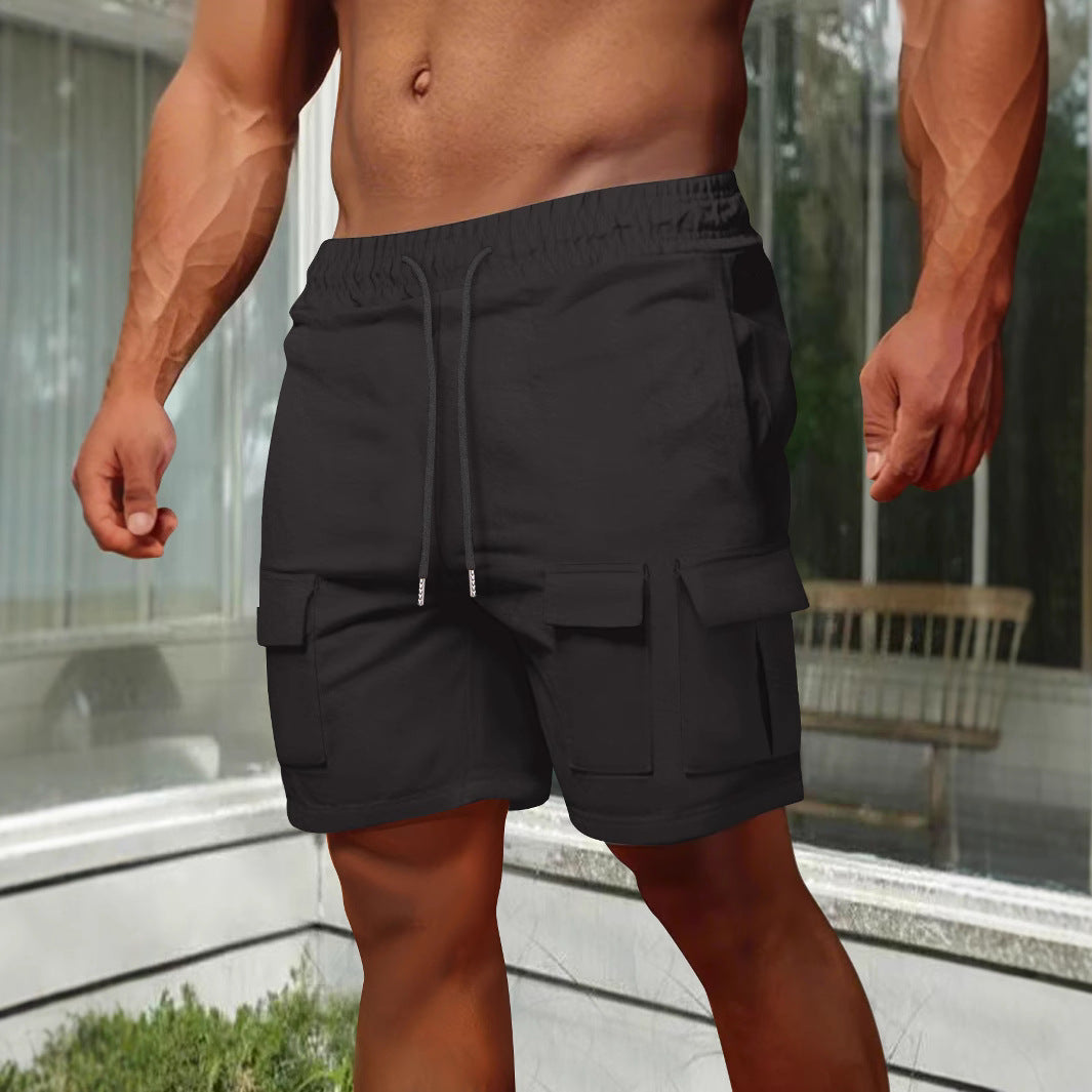 Breathable Cotton Blend Relaxed Fit Cargo Shorts