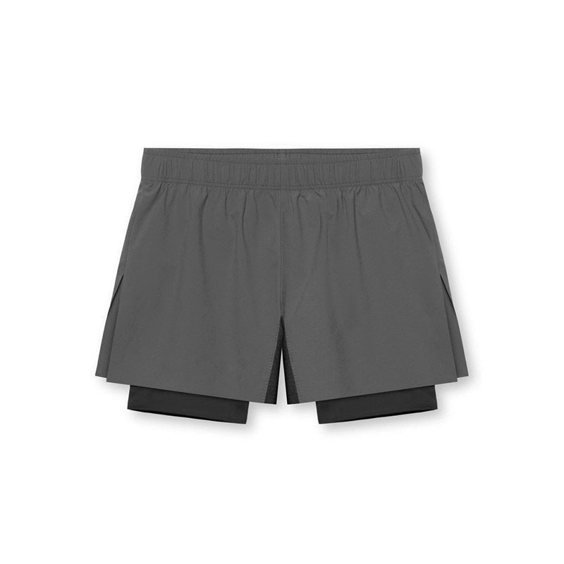 Men's Training Shorts – Double Layer Design – Compression – Breathable Lightweight Material