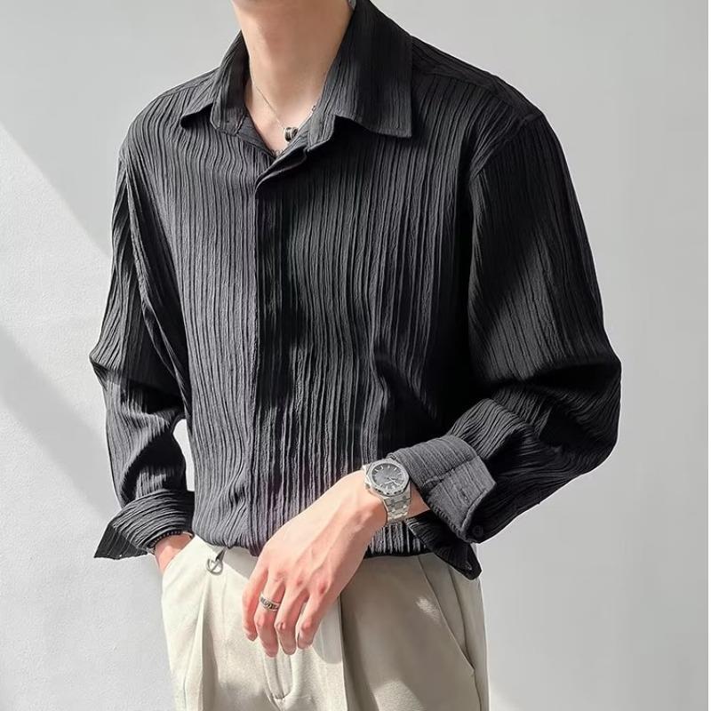 Breathable Crinkled Relaxed Fit Shirt
