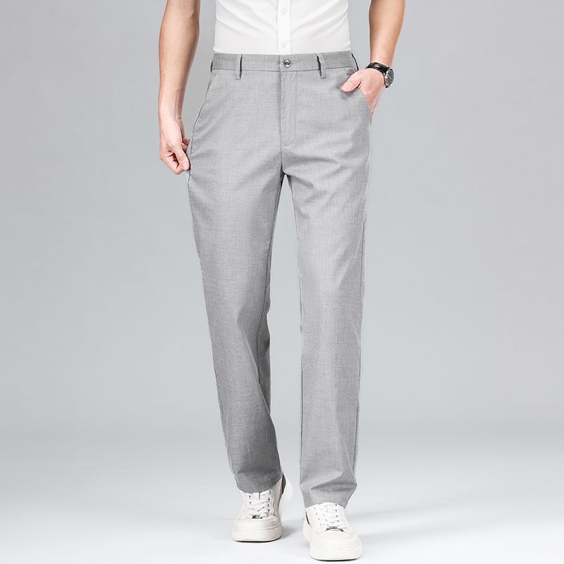 Men's trousers with straight legs – Tencel linen mix – Lightweight breathable – Relaxed fit
