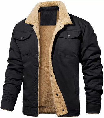 Sherpa Lined Relaxed Fit Utility Jacket