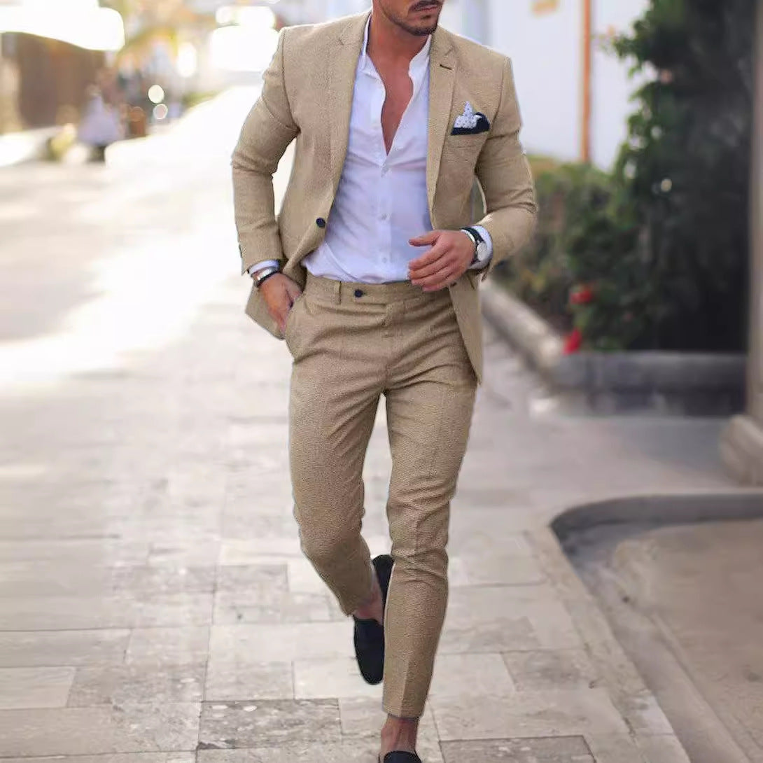 Notch Lapel Slim Fit 2-Piece Suit