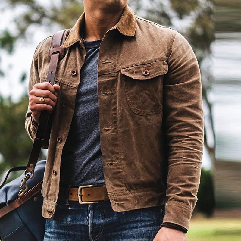 100% Cotton Relaxed Fit Utility Jacket