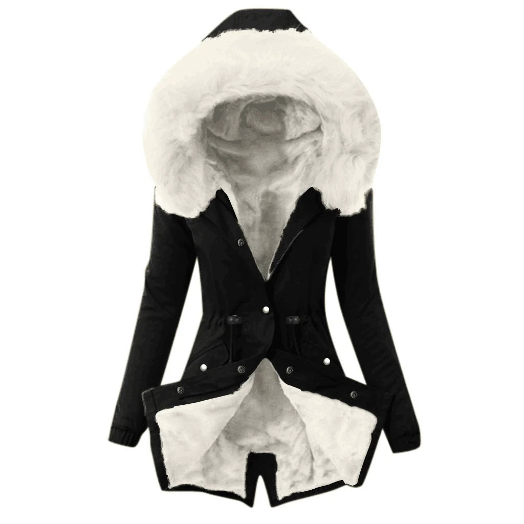 Slim Fit Plush-Lined Hood Jacket