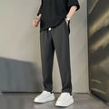 Men's Trousers – Straight Leg – Relaxed Fit – Breathable Fabric – Drawstring Closure