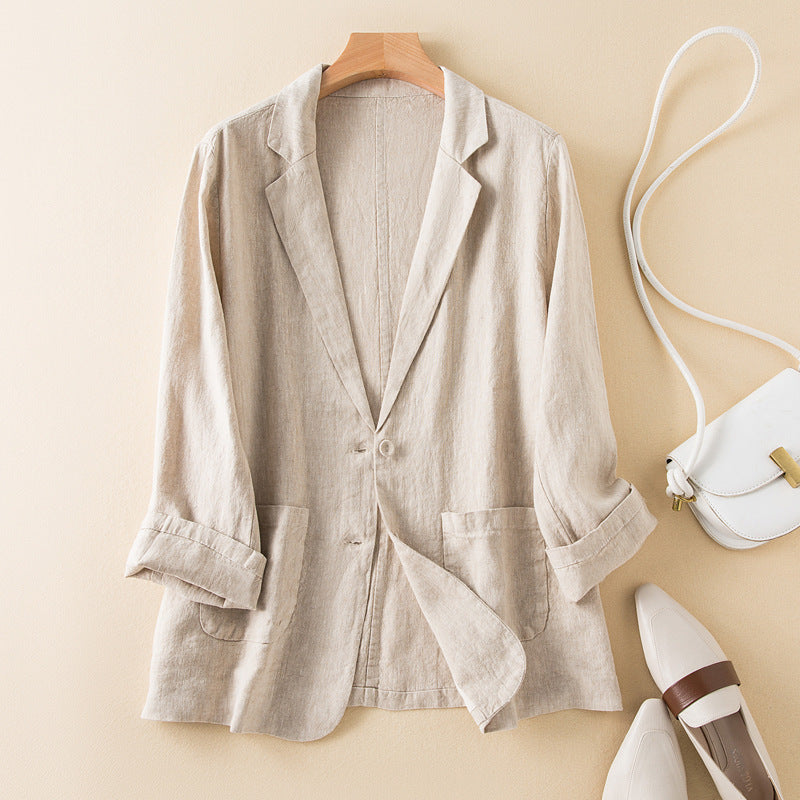 Natural Fibers Relaxed Fit Jacket