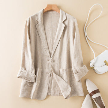 Natural Fibers Relaxed Fit Jacket