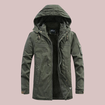 Heavy Lined Slim Fit Hooded Jacket