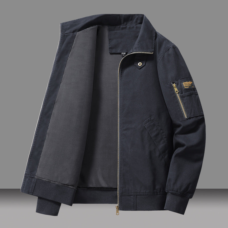Relaxed Fit Utility Sleeve Bomber Jacket