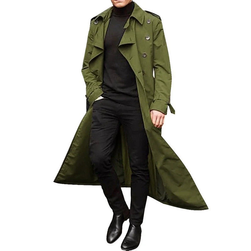 Double-Breasted Tailored Fit Trench Coat