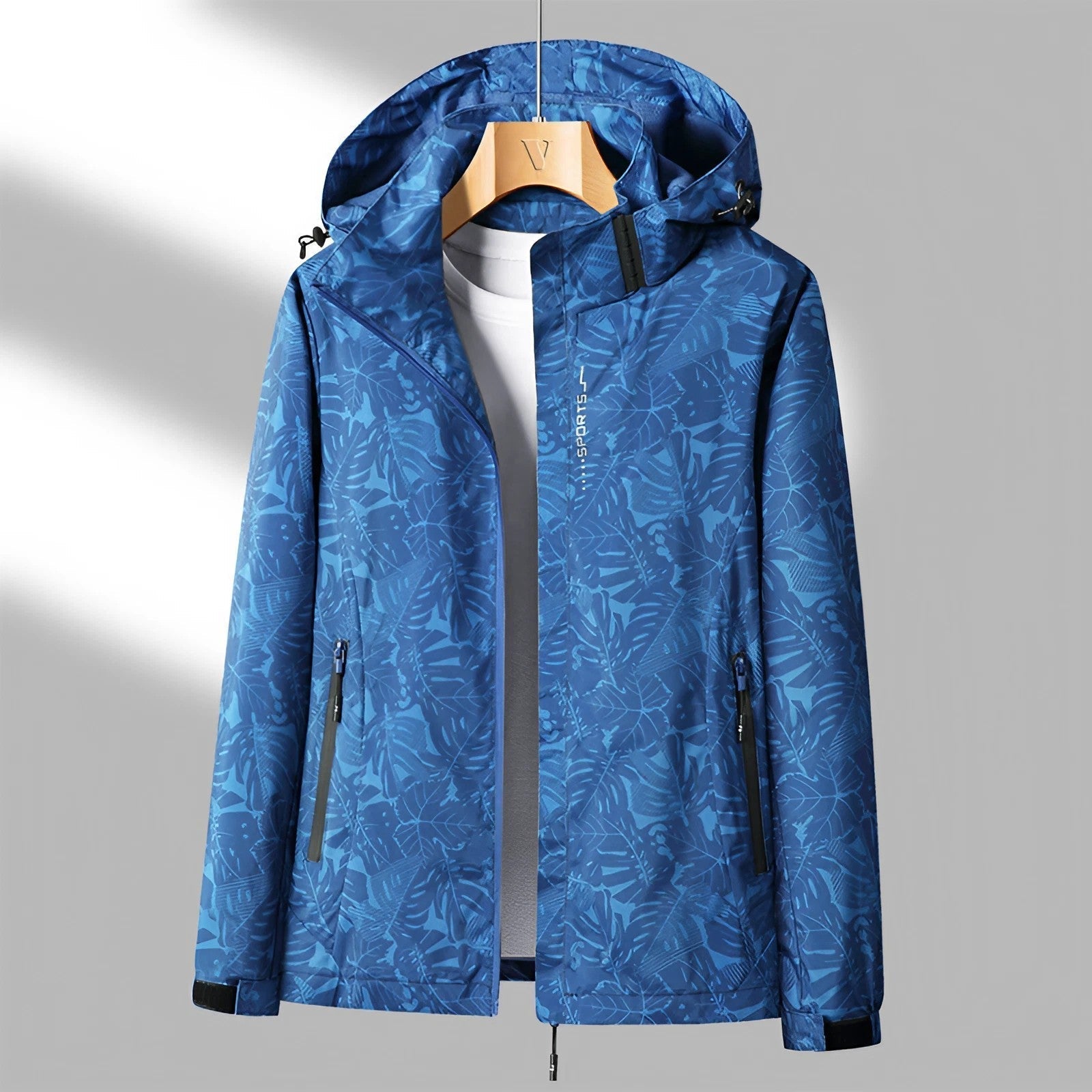 Women's Rain Jacket – Waterproof Standard Fit – Adjustable Hood – Zipper Pockets