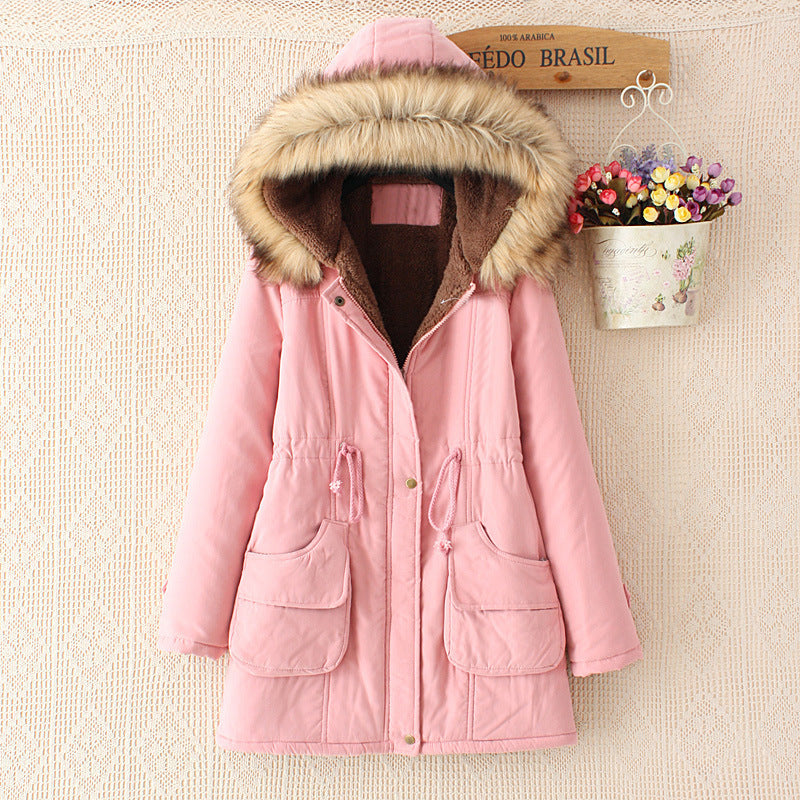 Sherpa Lined Faux Fur Hood Parka Coat