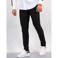 Men's Trousers – Slim Fit – Woven Fabric – Faux Pockets – Full Length Formal Look