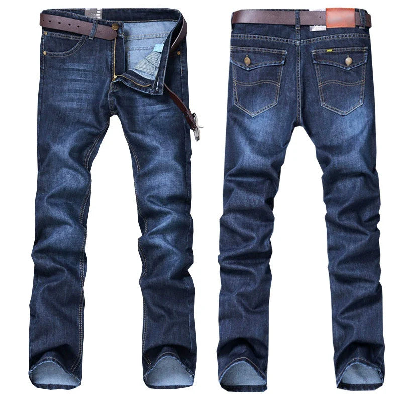 Washed Slim Fit Straight Leg Jeans