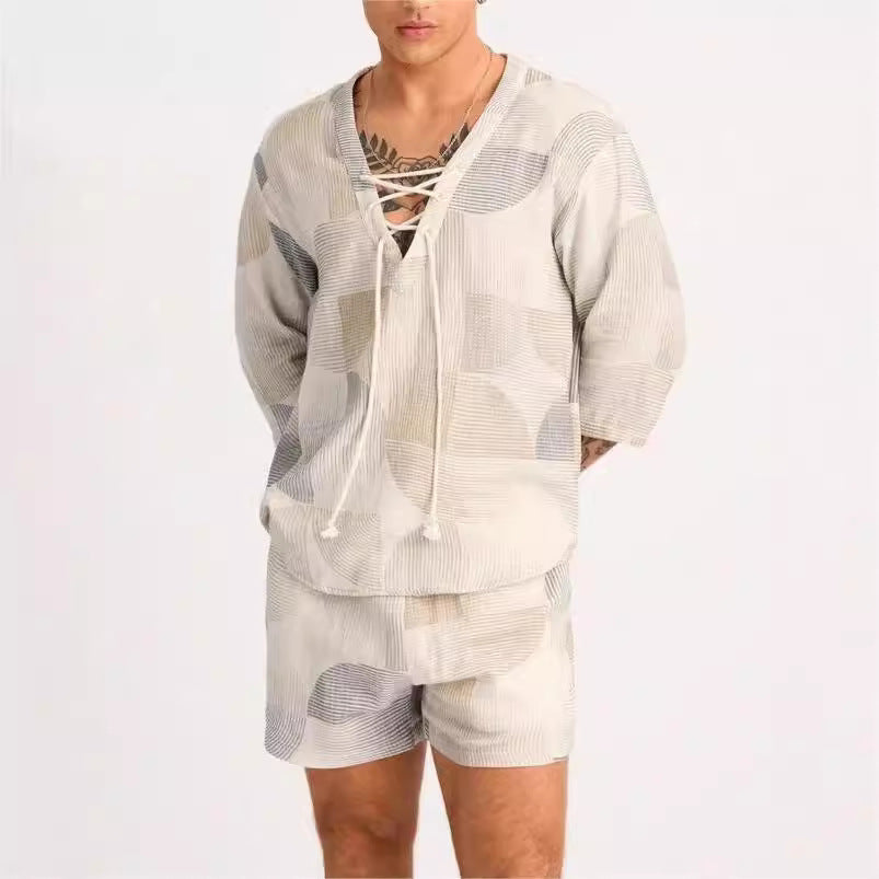 Lace-up Lightweight Breathable Relaxed Set