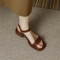 Women's sandals – Flat sole – Adjustable strap – Comfort fit – Open toe