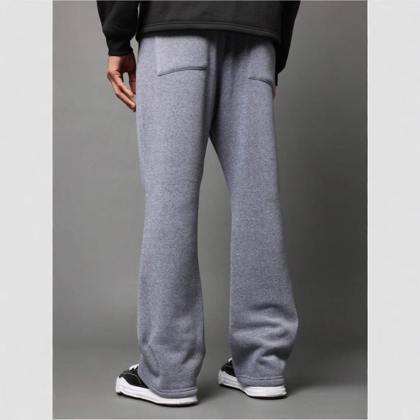 Men's Sweatpants – Cotton Fleece – Relaxed Fit – Side Seam – Drawstring at Waist