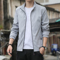 Men's Jacket – Slim Fit – Light and Breathable – Stand Collar – Zipper Closure