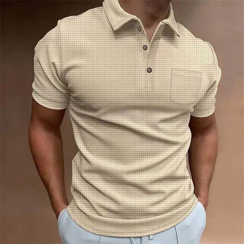 Slim Fit Piqué Knit Polo Shirt