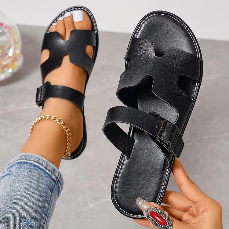 Comfort Fit Adjustable Buckle Sandals