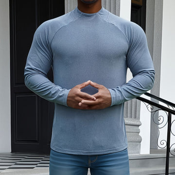 Soft Stretch Cotton Slim Fit Long-Sleeve T-Shirt