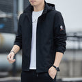 Men's Windbreaker – Tailored Fit – Detachable Hood – Adjustable Cuffs
