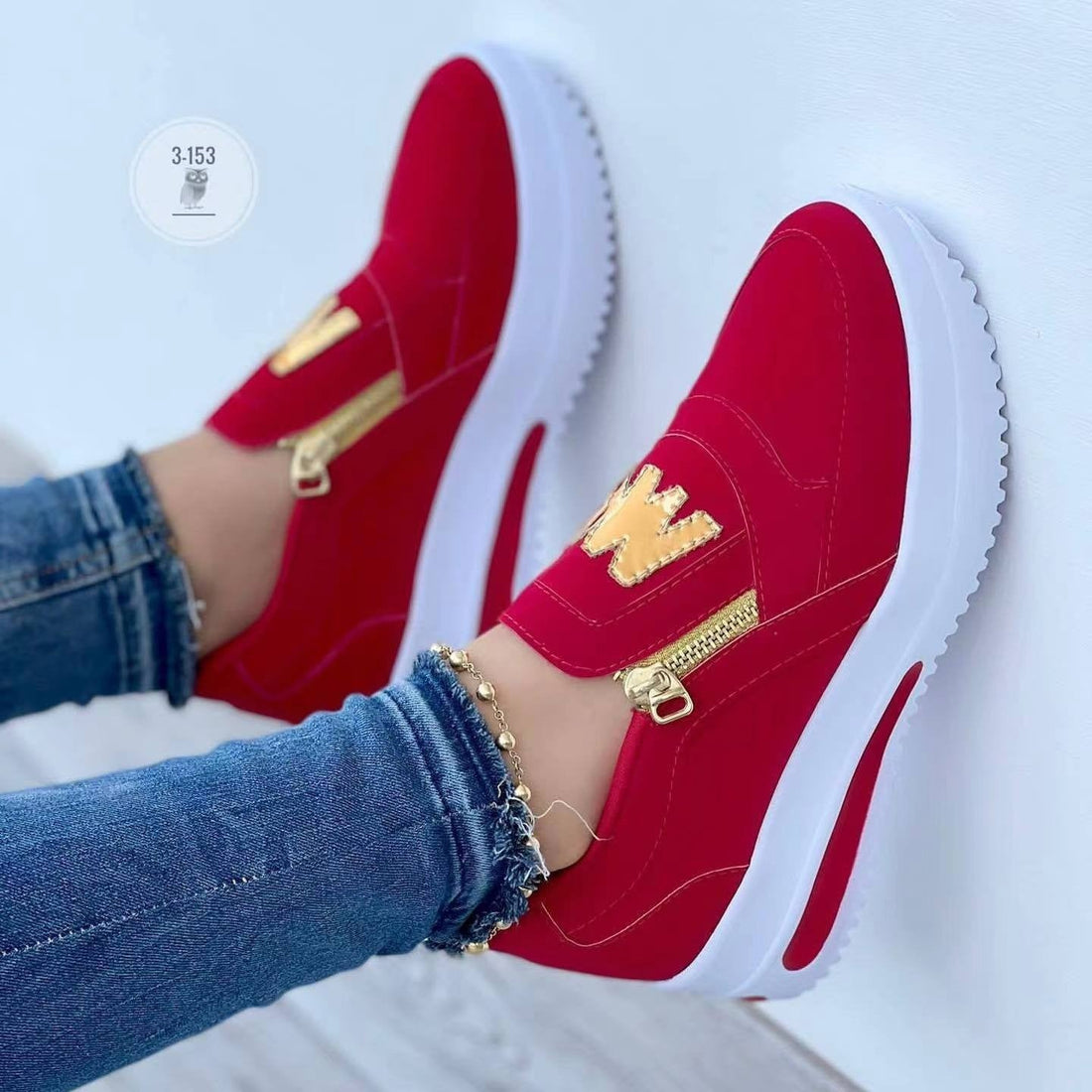 Comfort Suede Thick Sole Sneakers
