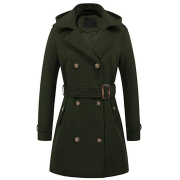 Tailored Fit Belted Double-Breasted Coat