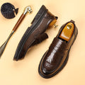 Men's loafers – Leather – Slip-on – Penny strap – Rubber sole – Classic fit