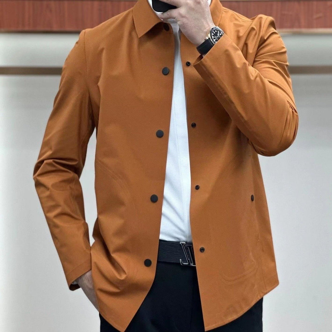 Lightweight Slim Fit Shirt Jacket