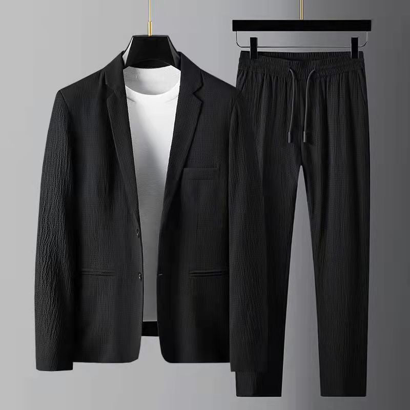 Breathable Natural Fibers Slim Fit Single-Breasted Blazer
