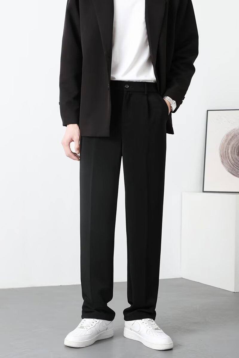 Men's Trousers – Slim Fit – Light and Breathable Fabric – Ankle-Length Smart Casual