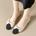 Women's shoes with low heel – Soft leather – Pointed toe – Elegant fit – Twist detail
