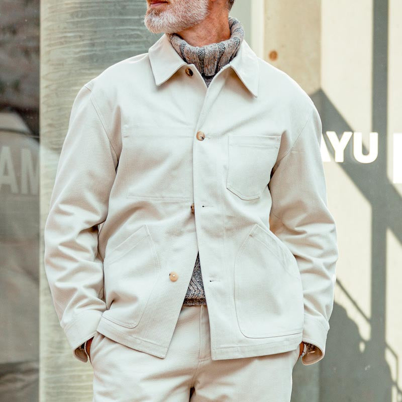 Structured Fit Utility Pocket Work Jacket