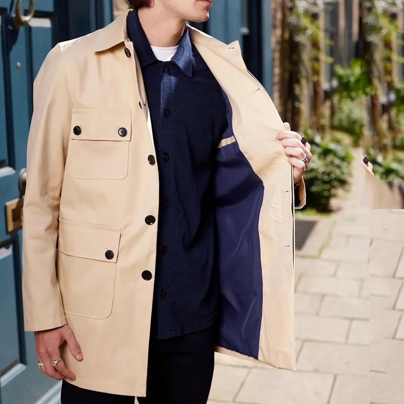 Multi-Pocket Button-Up Utility Jacket