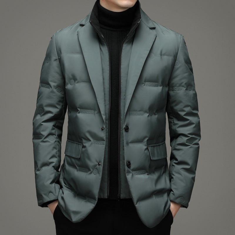 Insulated Quilted Tailored Windbreaker Jacket