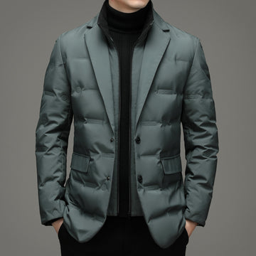 Insulated Quilted Tailored Windbreaker Jacket