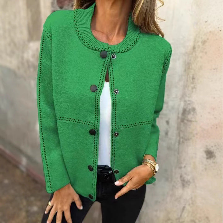 Relaxed Fit Soft Knit Cardigan Jacket