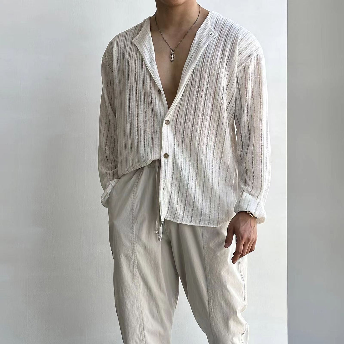 Knitted Relaxed Fit V-Neck Cardigan